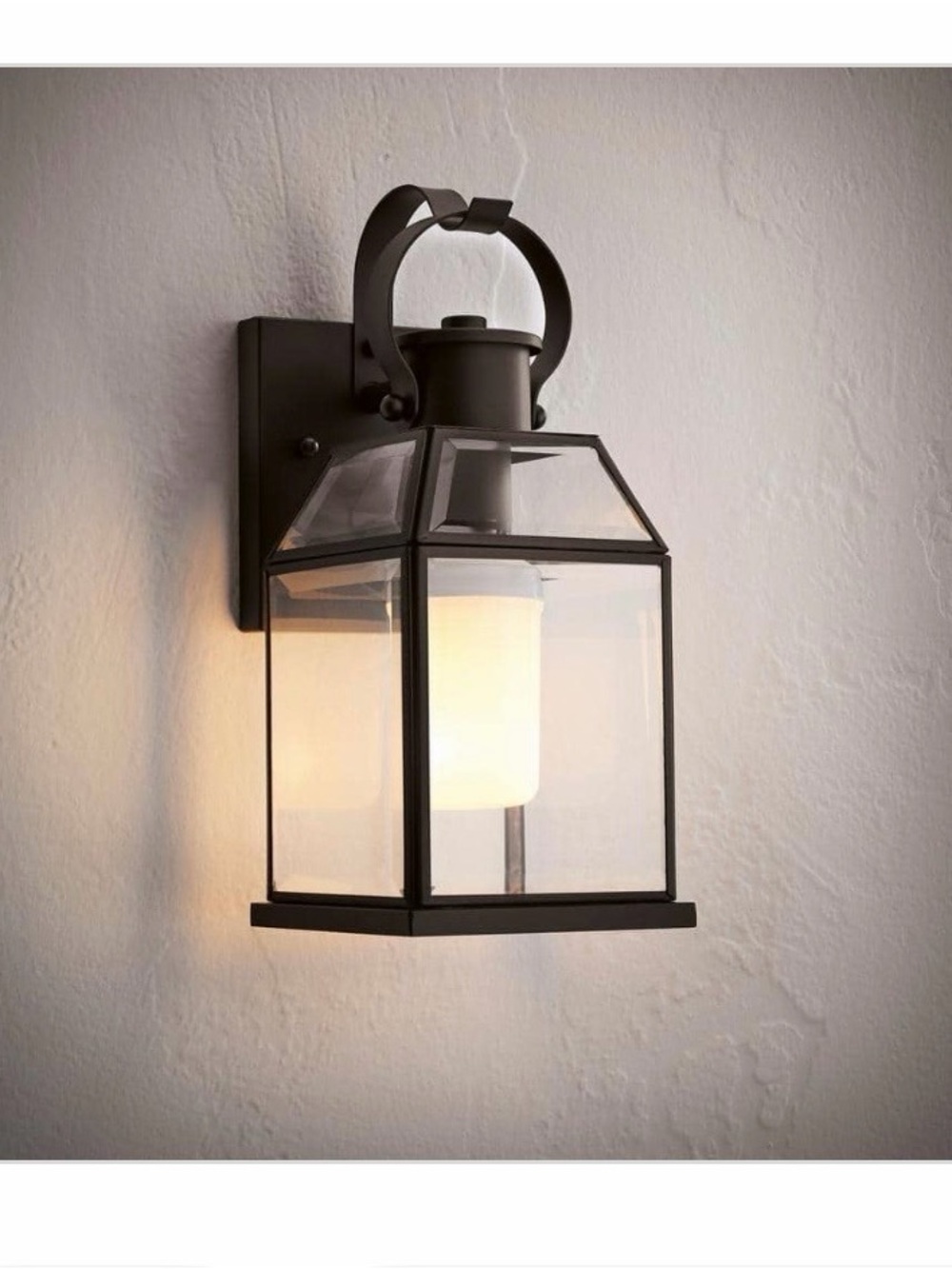 New Progress Lighting Canton Heights Outdoor Wall Lantern Sconce - Matte Black